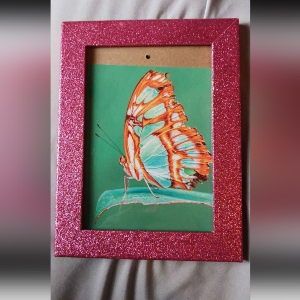 Pink Glitter 5x8 Picture Frame